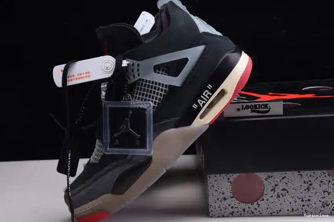 HYPE Retro Jordan White Off CV9388-001 x Air 4 Bred 0423
